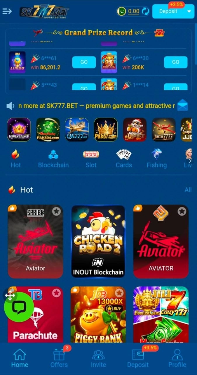 Sk777 bet game