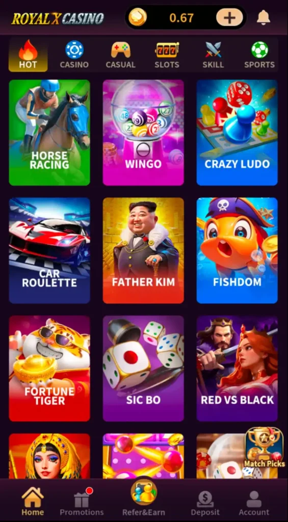 Royal X Casino Game